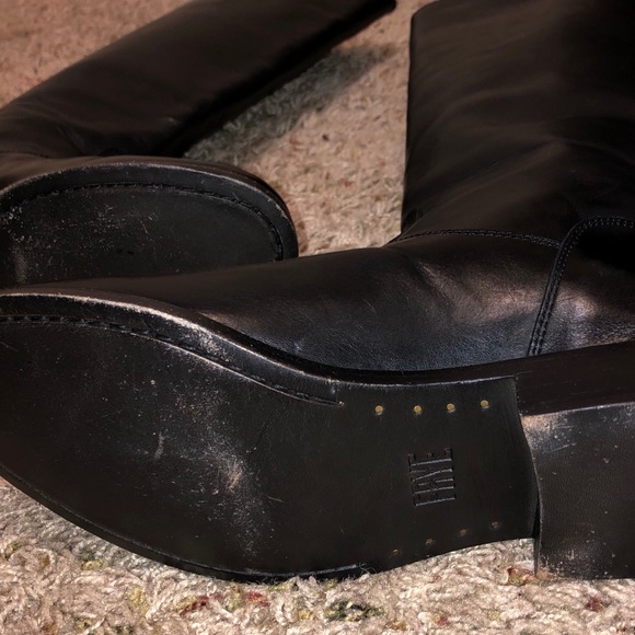 Frye Melissa Button Back Zip Leather Boots Size 6 - Picture 10 of 12